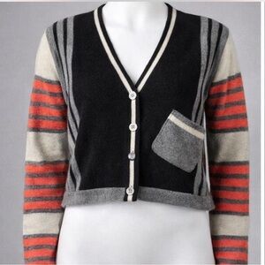 Cullen 100% Cashmere Cropped Cardigan Sweater | Small